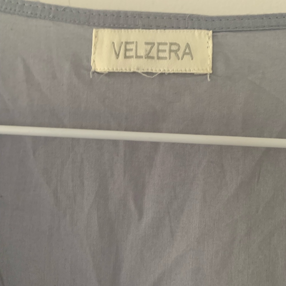 Velzera EUC blue and white lace bohemian dress - Picture 11 of 16